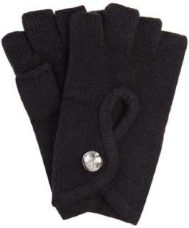   black cable knit long glove  