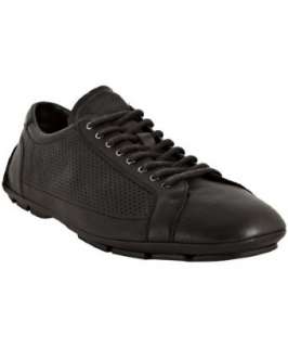Prada Prada Sport black perforated leather sneakers   up to 70 
