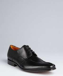 Mezlan black leather Slesse perforated lace up oxfords   up 