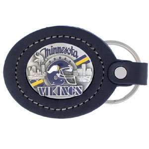    Minnesota Vikings NFL Large Leather Key Ring