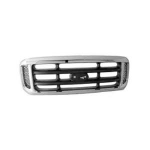 FORD TRUCK F SERIES SUPER DUTY P/U Grille assy w/o King Ranch; bright 