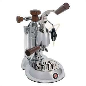  Stradavari 8 Cup Espresso Machine in Chrome with Rosewood 