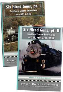 Six Hired Guns 2 DVD Package Set NEW Sunday River Southern Steam 4501 