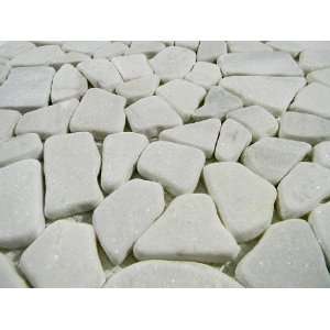  white Flat Stone Tile Pebbles Outdoor Landscape