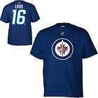 Winnipeg Jets Reebok Andrew Ladd Jersey T Shirt sz Small  