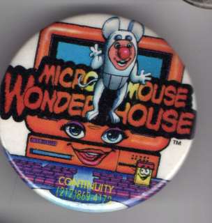 MICRO MOUSE WONDER HOUSE old pin button  