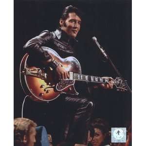  Elvis Presley Wearing Black Leather Jacket (#4) by Unknown 