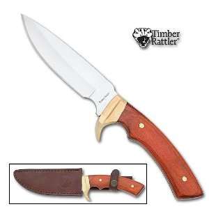   Rattler Ranger Skinner Knife w/ Leather Sheath