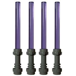  4 Purple Lego Star Wars Lightsabers (Custom) Toys & Games