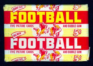1952 bowman large football pack opened includes the original gum 1 