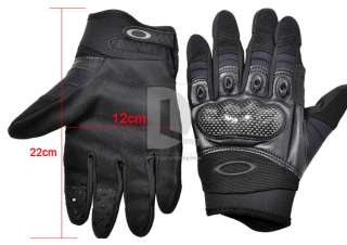   Tactical Knuckle carbon Gloves Black for Outdoor Sports Game DH092