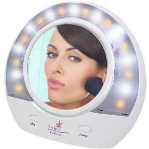   82 5641, Lighted Day or Evening Magnifying Makeup Mirror Beauty