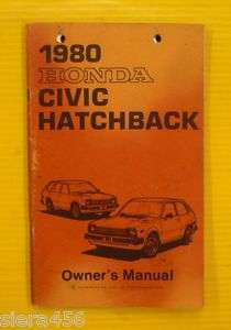 Civic Hatchback 80 1980 Honda Owners Owners Manual  