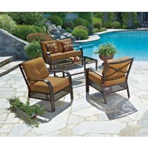  Living Accents Laguna 4 Piece Deep Seating Set Patio 