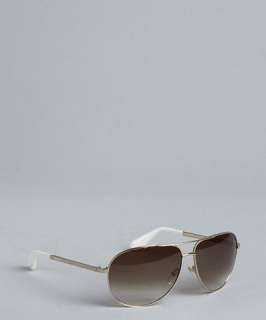 Marc by Marc Jacobs gold metal aviator sunglasses