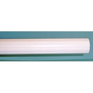  2 inch Wood Fluted Drapery Rod, White   4 long [CAPITOL 