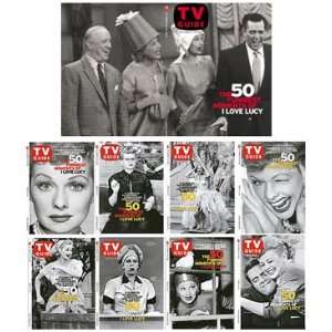Love Lucy 50th Anniversary TV Guide Flat Framing Cover Set   Limited 
