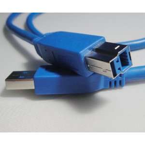  3.3 Ft USB 3.0 A male to B male Cable, Blue Electronics
