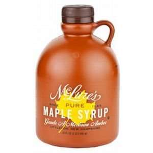 McLures Maple Syrup Medium Amber 16oz x 2  Grocery 