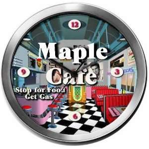  MAPLE 14 Inch Cafe Metal Clock Quartz Movement Kitchen 