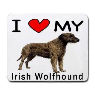 Love My Irish Wolfhound Mouse Pad