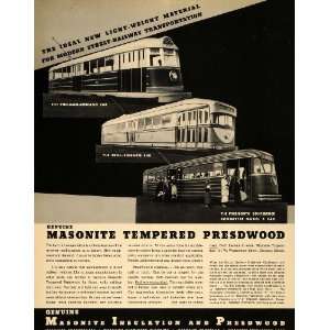  1935 Ad Masonite Insulation Presswood Pullman Car Train 