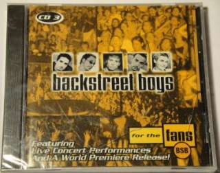 BACKSTREET BOYS FOR THE FANS BSB CD 3 POP MUSIC CD NEW  