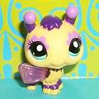 Littlest Pet Shop~#2467 CUTEST YELLOW & PURPLE BABY BEE Hideaway~Q177 