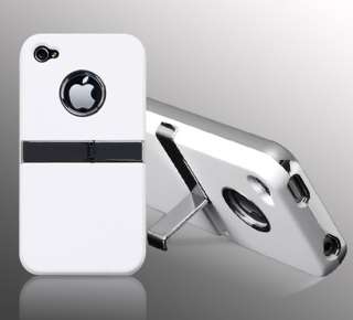 Luxury Steel Chrome Deluxe Case For iPhone 4 4S + Free Screen 