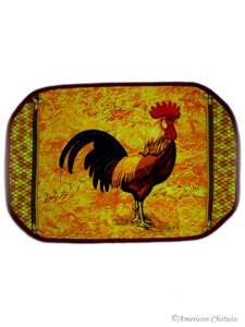 Set 4 Country Rooster Quilted Place Mats Placemats  