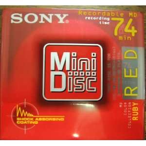  SONY MDW80ER Recordable MiniDisc MD 80 Minute (Single Pack 