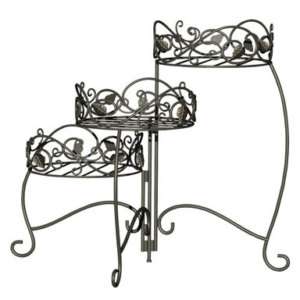   PRODUCTS 3 TIER SCROLL & IVY PLANT STAND 89173 093432891735  