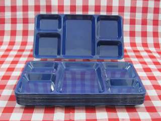 10) Used   5 Section   Plastic Organizing Sorting Picnic Patio Lunch 