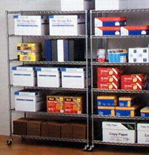 New Commercial 6 Shelf Adjustable STEEL WIRE SHELVING  