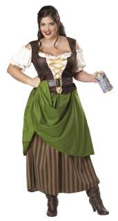 Plus Size Tavern Maiden Adult Women Renaissance Costume  