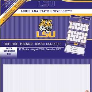    LSU Tigers NCAA 17 Month Message Board Calendar