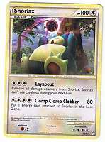 Snorlax 33/95 card Pokemon Call of Legends new unplayed  