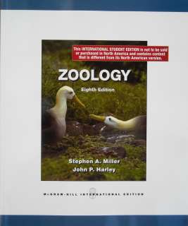 Zoology by Stephen Miller 8th International Edition 9780073028200 