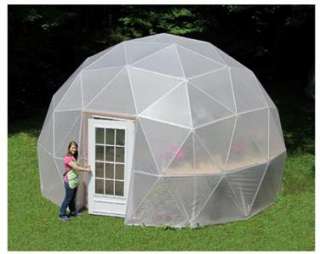 GREENHOUSE GEODESIC DOME 18 FT. With Marine Poly Cover  