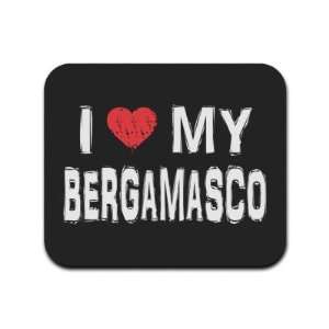  I Love My Bergamasco Mousepad Mouse Pad