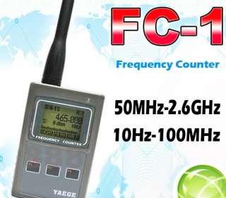 NEW YAEGE FC 1 Portable Frequency Counter 10Hz   2.6GHz  