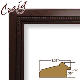 375 Mahogany Red Wood Picture Frames Poster Frames  
