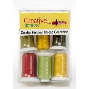  Garden Festival 6 Spool Embroidery Thread Set Arts 