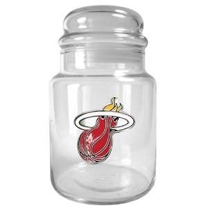  Sports NBA HEAT 31oz Glass Candy Jar   Primary Logo/Clear 