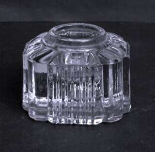 Ink Well Crystal Short Square Heavy Glass  