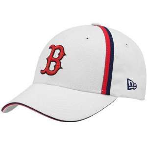 New Era Boston Red Sox White Action Stripes Adjustable Hat  