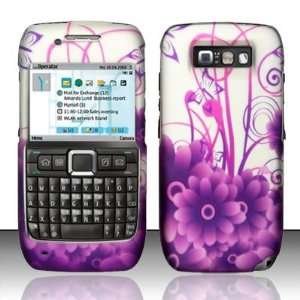   Rubber Feel Plastic Cover Design Case for Nokia E71 