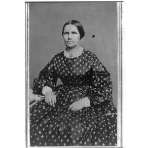   Woman,presumably nurse during Civil War,seated,dress