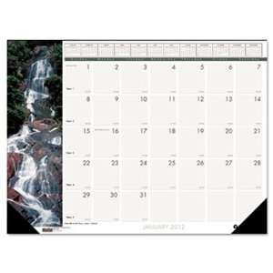  Photographic Monthly Desk Pad Calendar, 22 x 17, 2012 Electronics