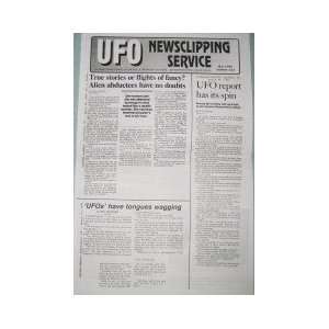 UFO Newsclipping Service (May) Lucius Farish Books